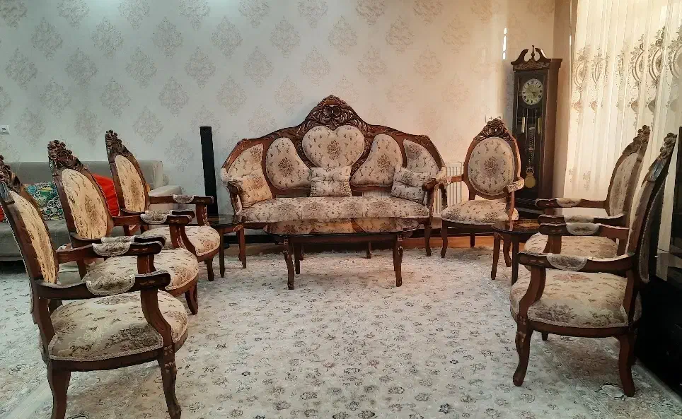 ست مبلمان ۹ نفره+جلو مبلی +۲ عدد عسلی|مبلمان خانگی و میز عسلی|شاهین‌شهر, خانه کارگر|دیوار