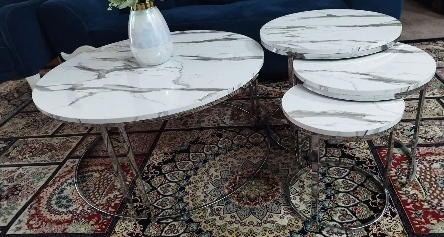 میز جلو مبلی و سه میز عسلی|مبلمان خانگی و میز عسلی|علی‌آباد کتول, |دیوار