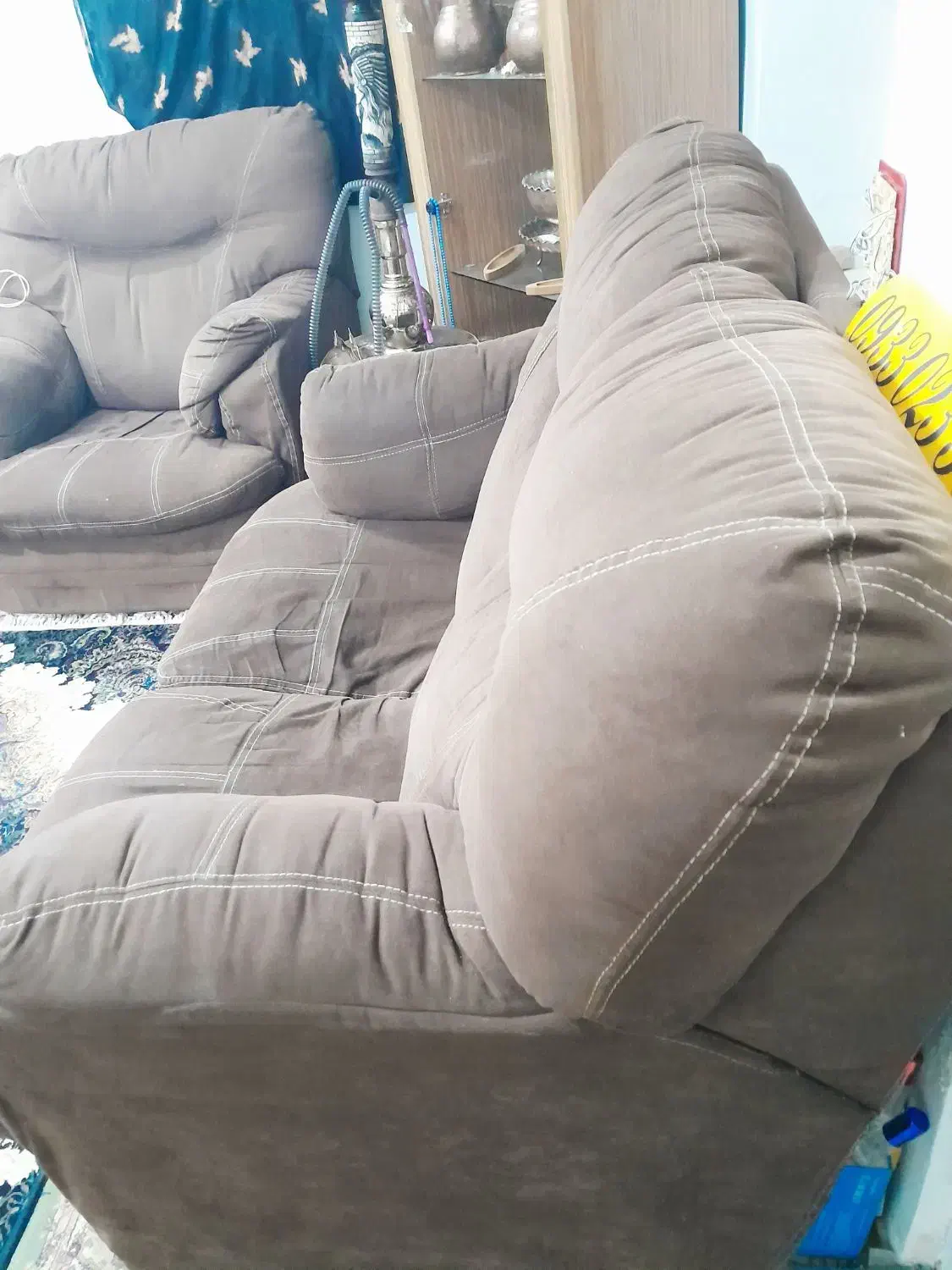 مبل بزرگ قهوه ایی|مبلمان خانگی و میز عسلی|کتالم و سادات شهر, |دیوار