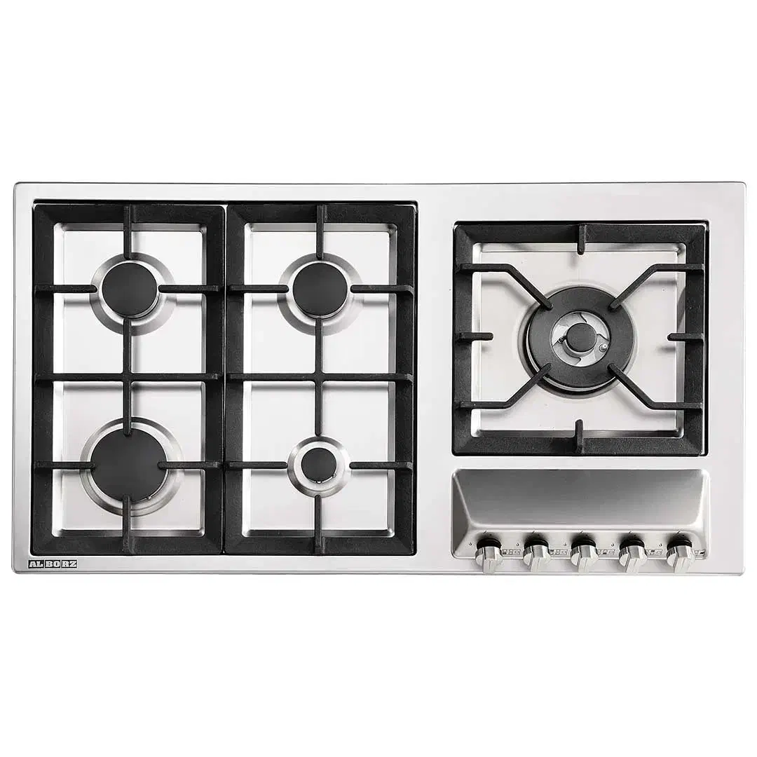 اجاق گاز 5 شعله استیل البرز|اجاق گاز و لوازم برقی پخت‌وپز|اصفهان, احمدآباد|دیوار