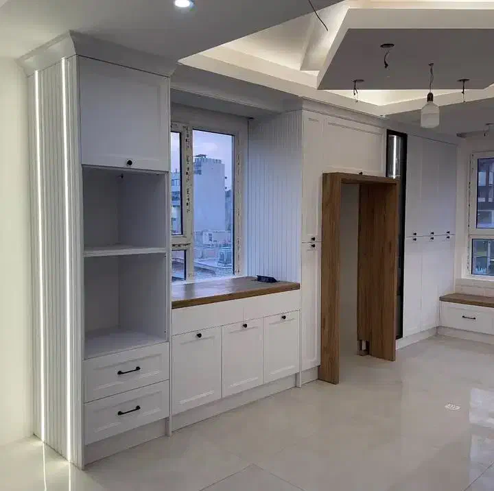 طراحی وساخت انواع کابینت و کمد دیواری|جاکفشی، کمد، دراور|قائن, |دیوار