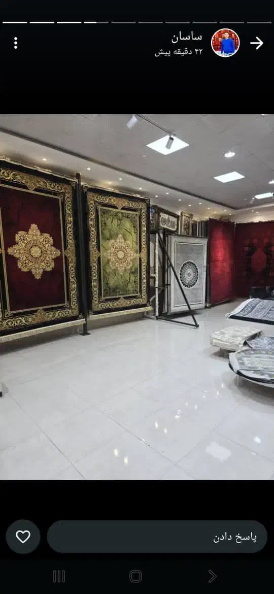 هنر روی فرش × رنگ روی زمین|فرش|لالی, |دیوار