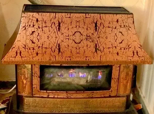 بخاری شومینه ای بزرگ|بخاری، هیتر، شومینه|تبریز, |دیوار