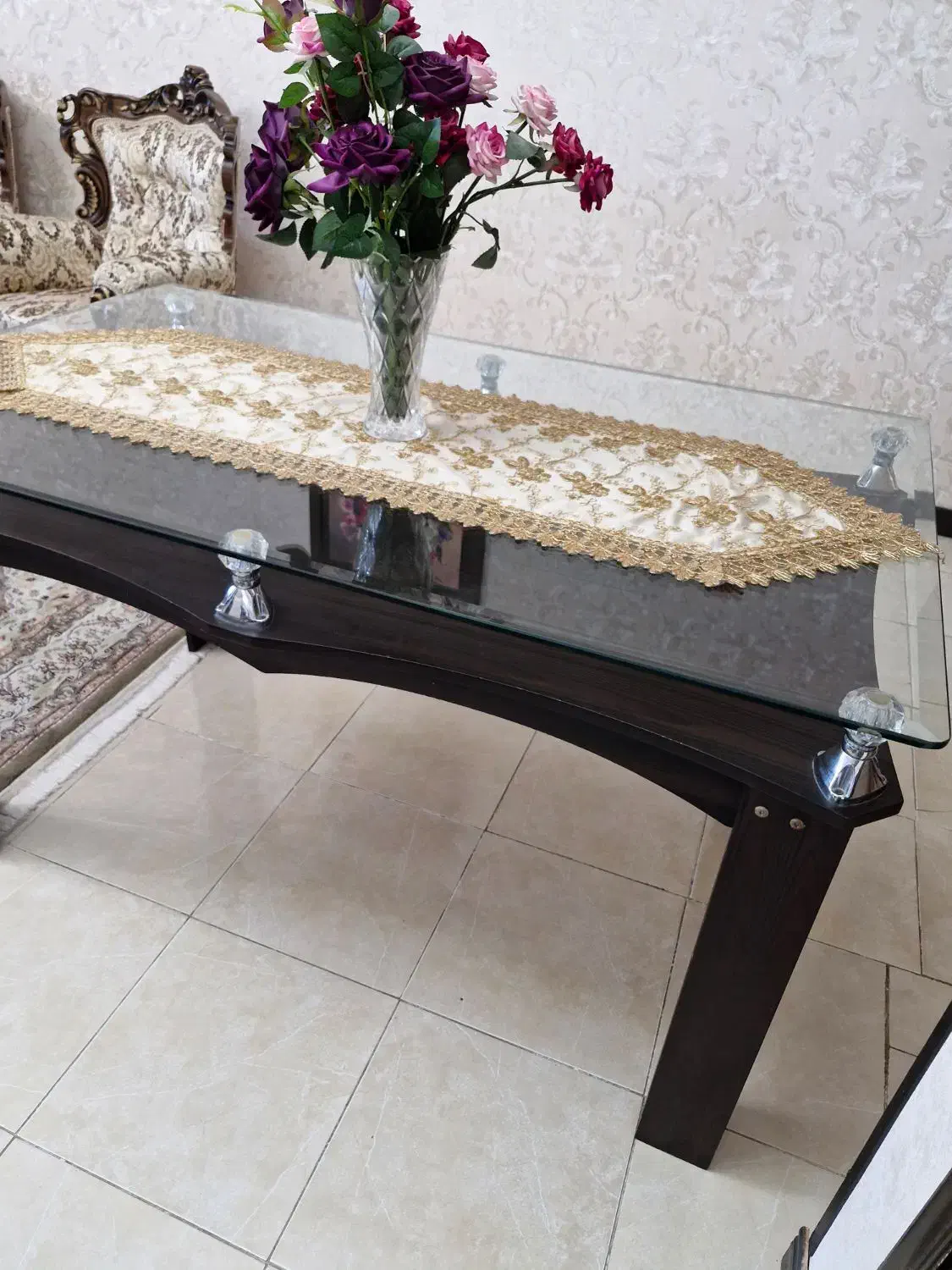 میز غذا خوری شش نفره|میز و صندلی غذاخوری|گرگان, |دیوار