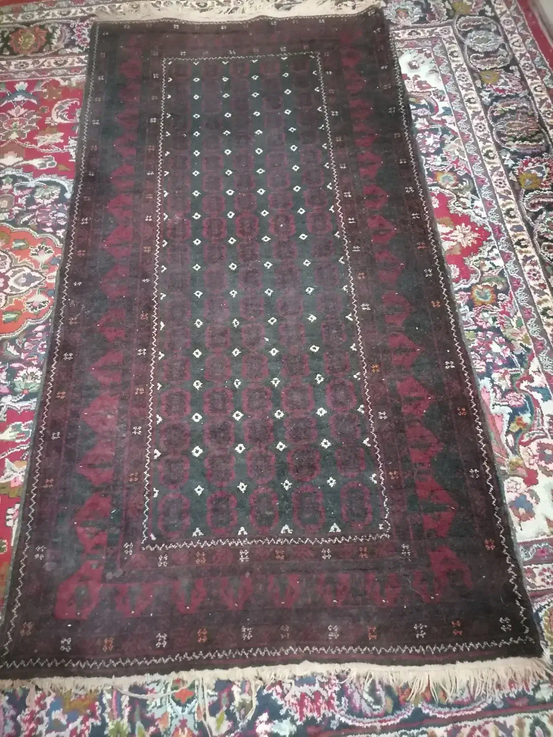 قالیچه دستباف دقایقی پیش درپنچتن|فرش|مشهد, شهید قربانی|دیوار