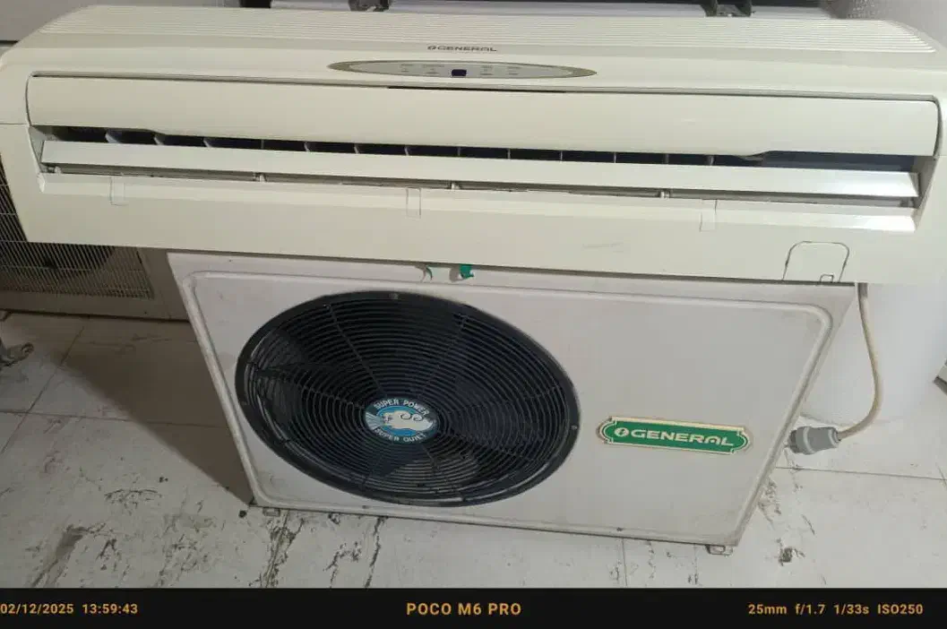 کولر گازی اجنرال اصلی درحد بدون شکستگی|کولر گازی و فنکوئل|تهران, نعمتآباد|دیوار