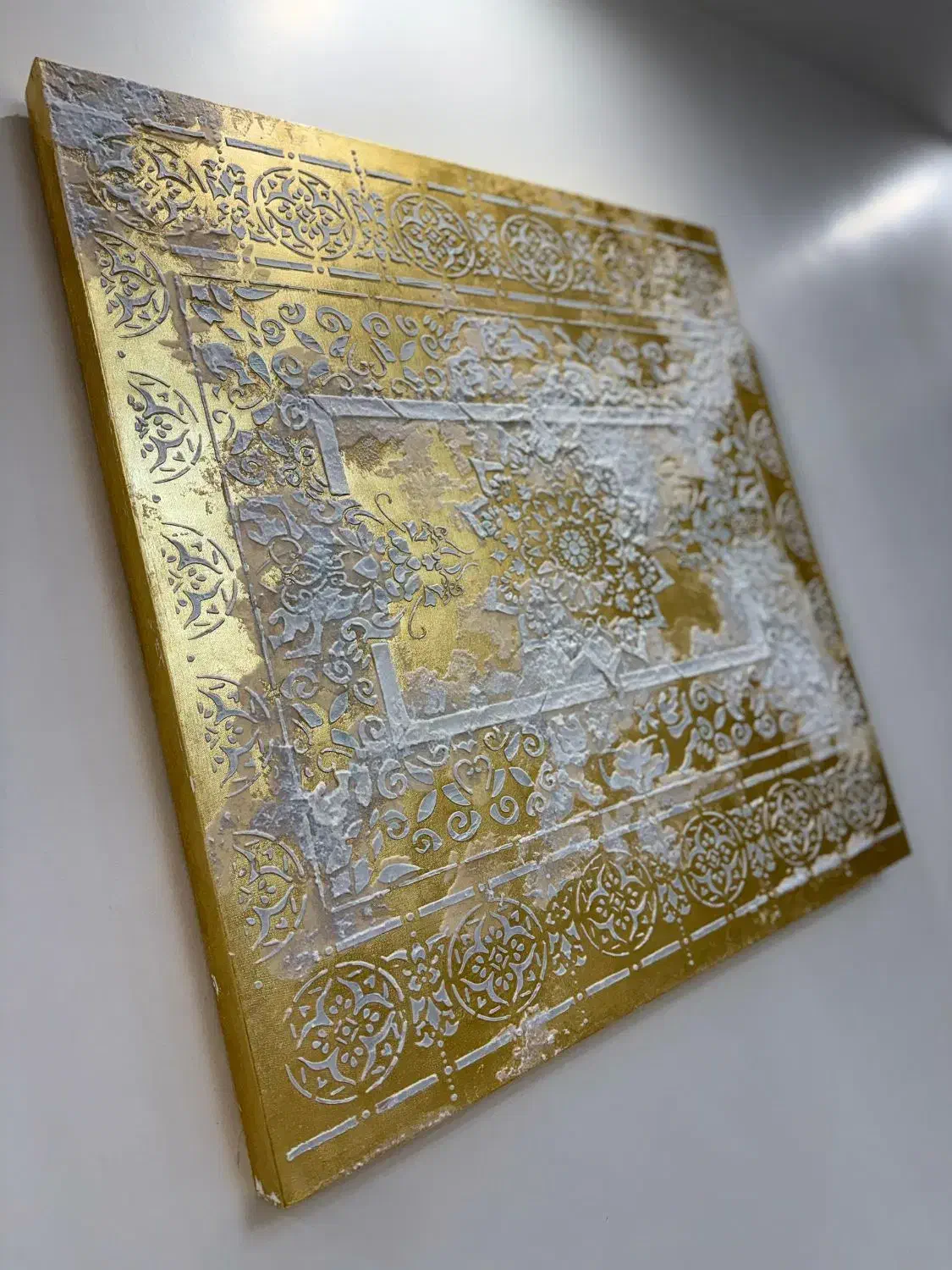 تابلو دیوارکوب پتینه طلایی|تابلو، نقاشی، عکس|تهران, زرکش|دیوار