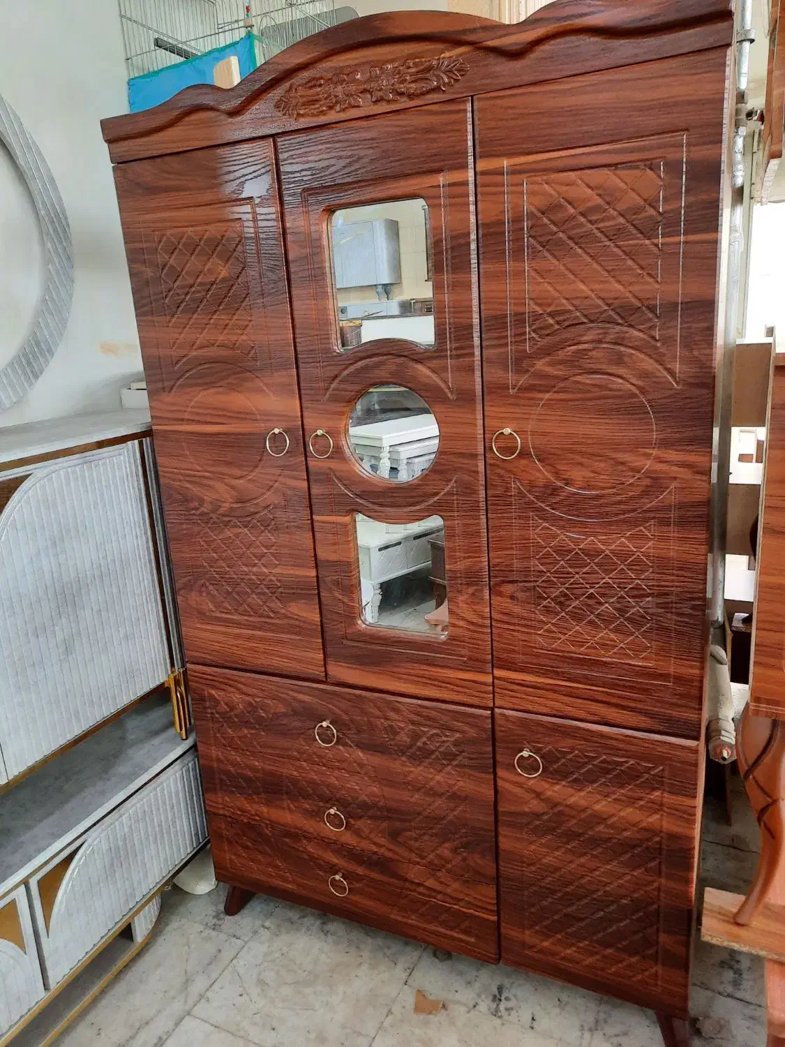 کمد لباس وکیوم کمدلباس۲تیکه عرض ۱۱۰ و عمق ۵۰ سانت|جاکفشی، کمد، دراور|اردبیل, |دیوار