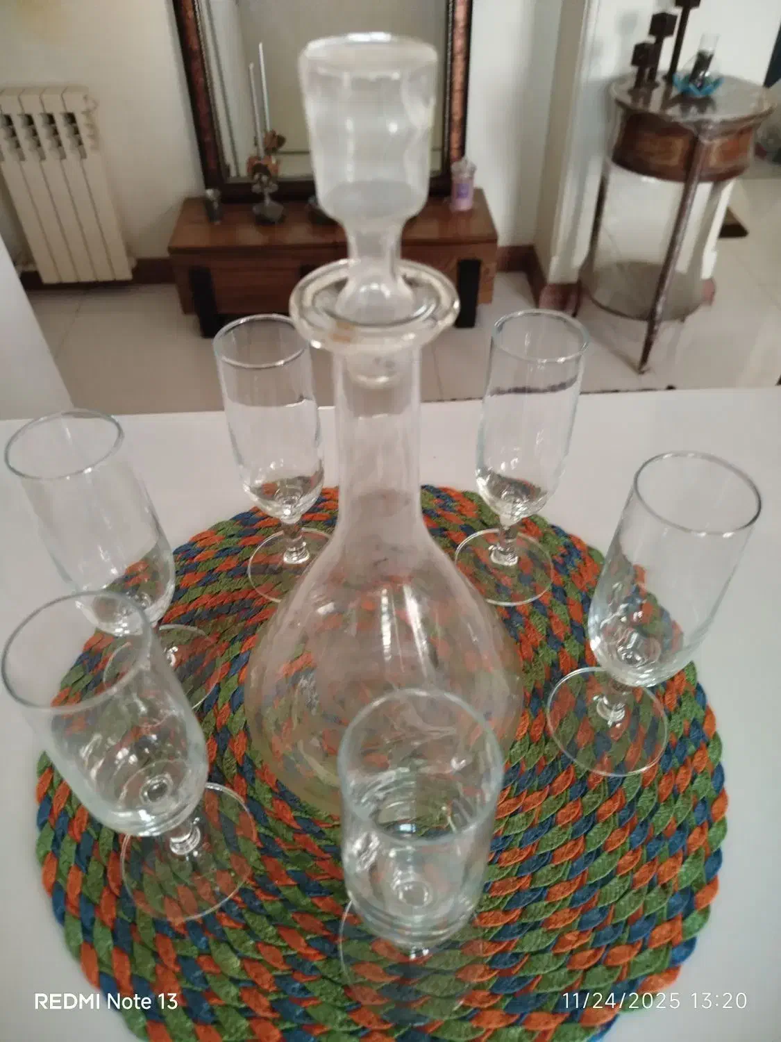 ست ۶ عدد گیلاس بلندوسینی مس قاشق وچنگال|ظروف سرو و پذیرایی|تهران, باغ فیض|دیوار