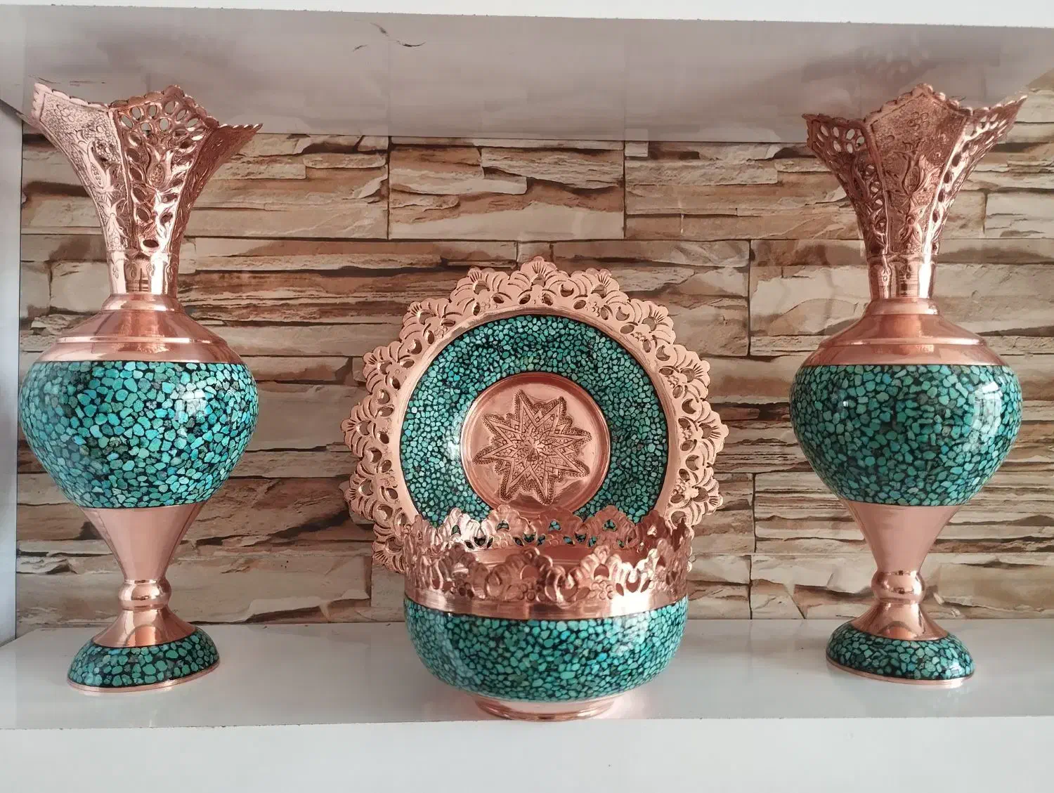 فروش ظرف فیروزه|صنایع دستی و سایر لوازم تزئینی|فلاورجان, |دیوار