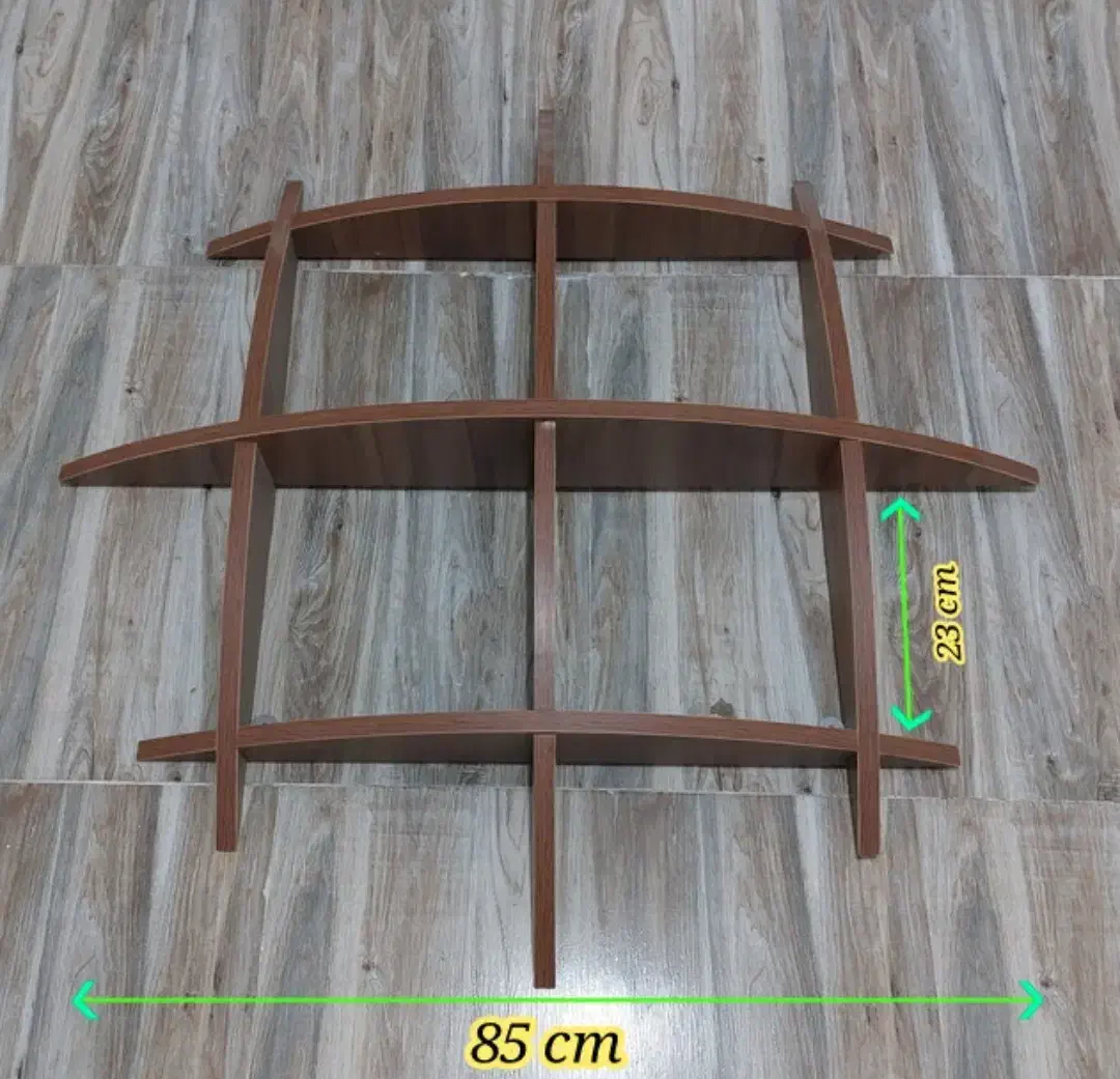 شلف دیواری نیم گرد|کتابخانه، شلف، قفسه‌های دیواری|نسیم‌شهر, |دیوار