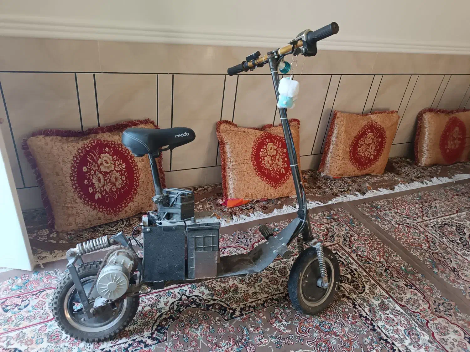 اسکوتر برقی دست ساز وسه چرخه|دوچرخه، اسکیت، اسکوتر|اشکنان, |دیوار