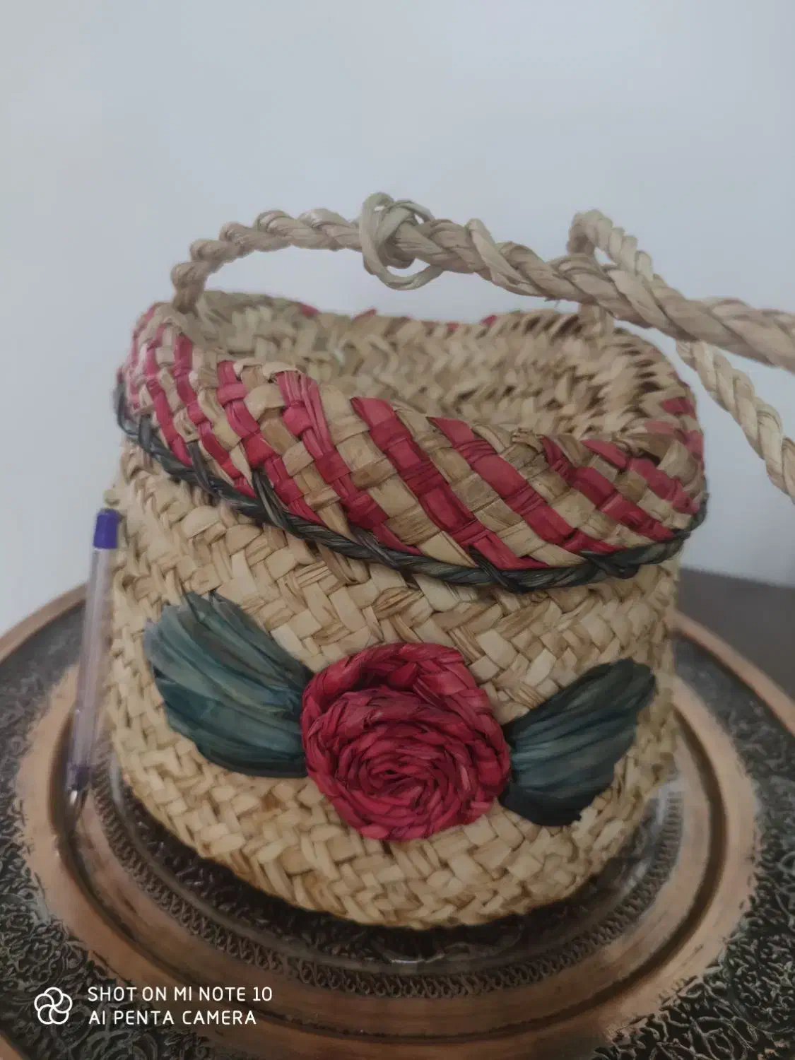 سبد حصیری و سینی و گلدان|صنایع دستی و سایر لوازم تزئینی|اصفهان, فرهنگیان|دیوار