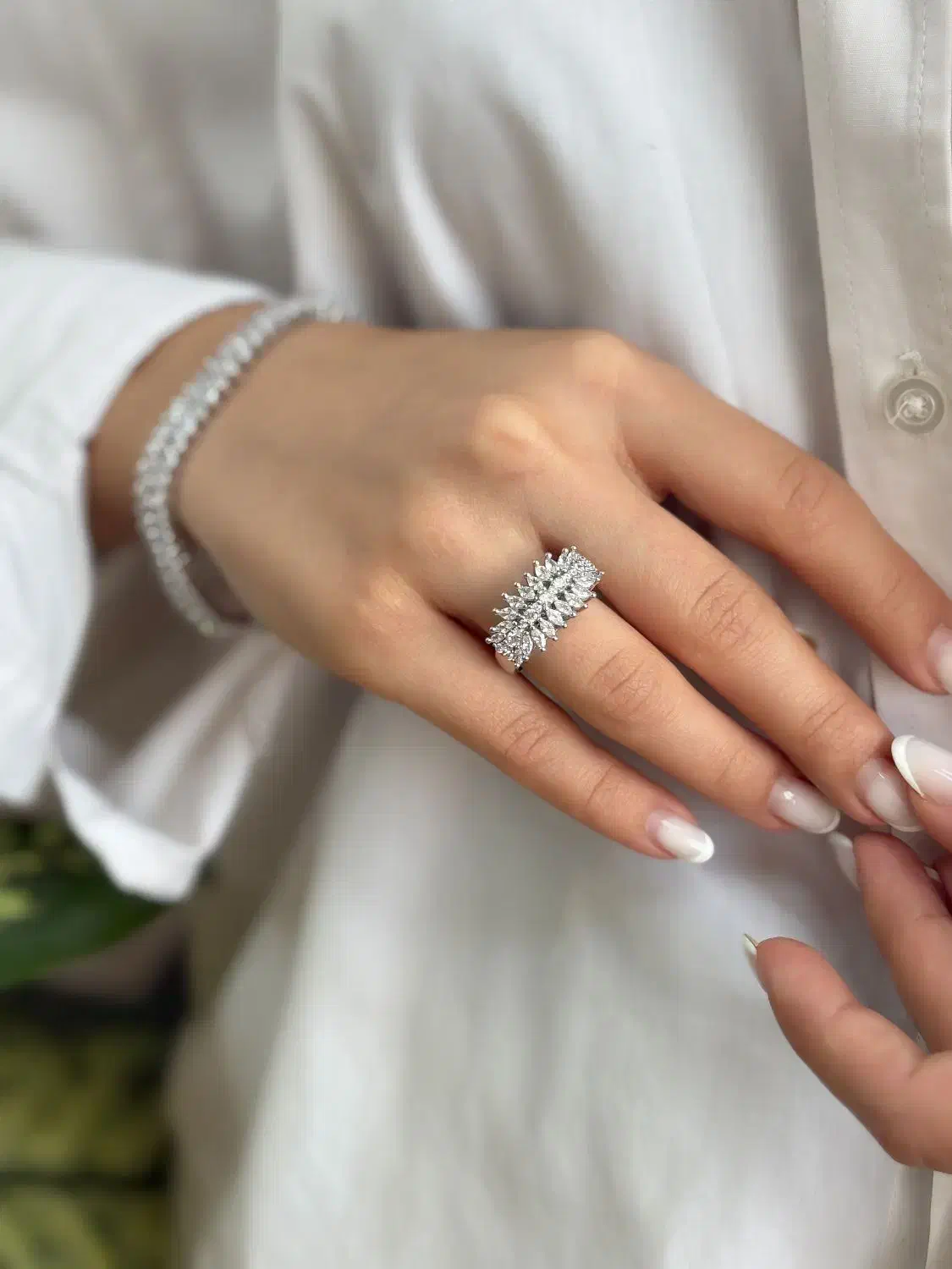 انگشتر نقره شاین طراح جذاب قالب طلا۳+۴۰بدون دستمزد|بدلیجات|تبریز, |دیوار