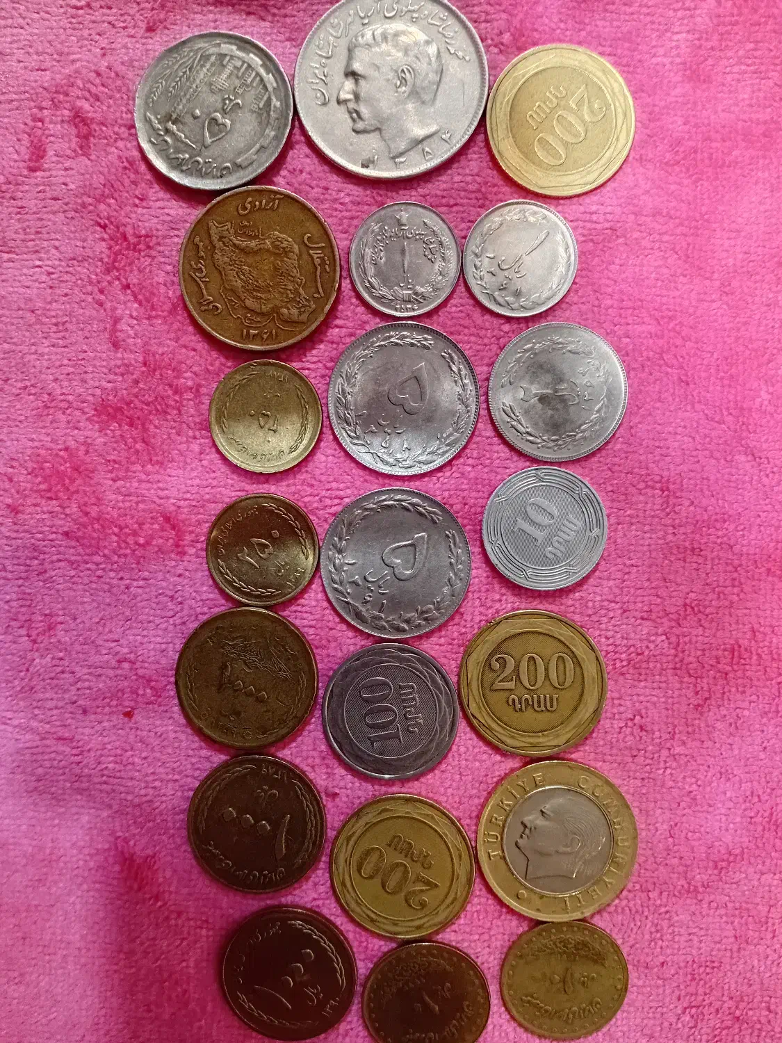 سکه قدیمی|کلکسیون سکه، تمبر، اسکناس|ابریشم, |دیوار