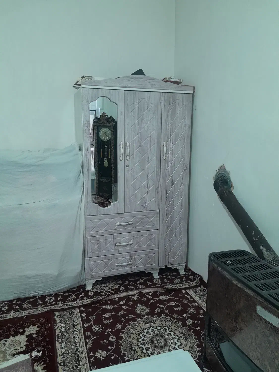 کمد جا لباس و ساعت استاده|جاکفشی، کمد، دراور|بیستون, |دیوار