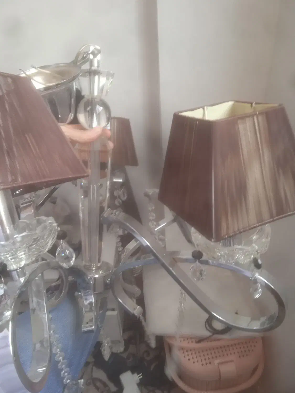 لوستر 6شاخه|لوستر و چراغ آویز|خوی, |دیوار