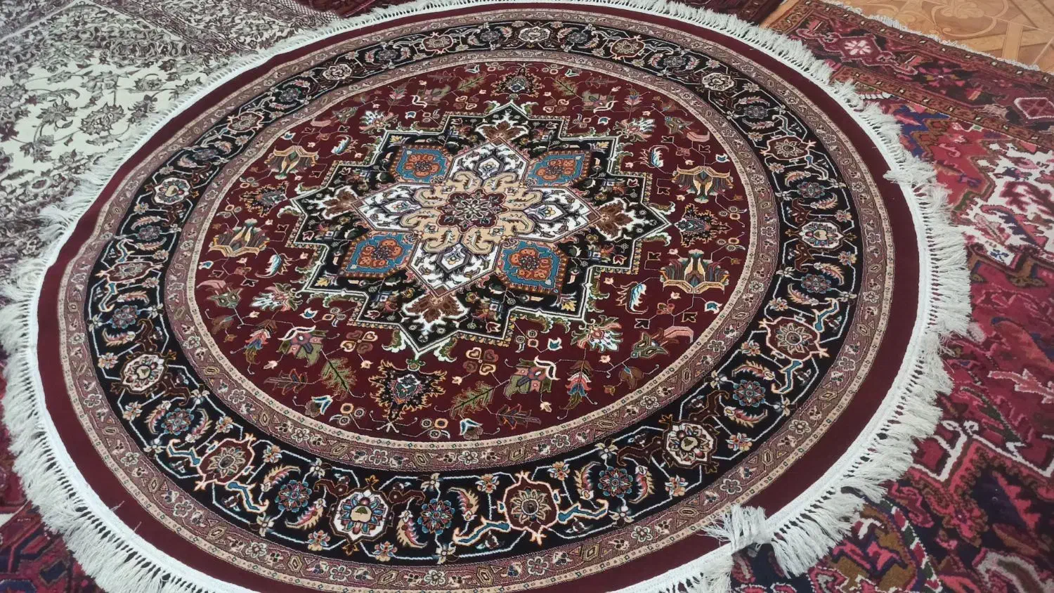 فرش دایره ۲×۲|فرش|تبریز, |دیوار