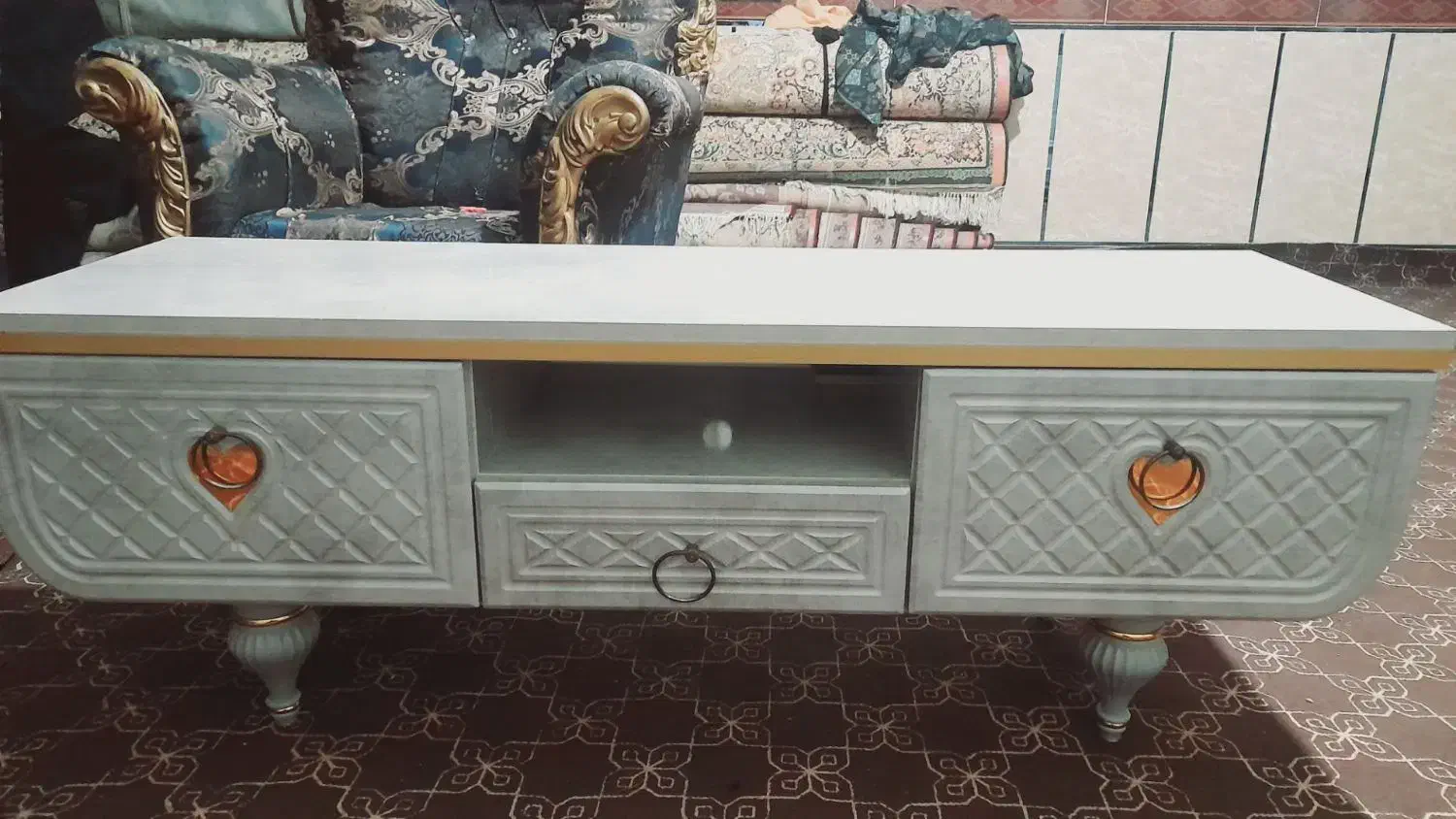 آینه کنسول ومیز تلویزیون نو|بوفه، ویترین، کنسول|خان ببین, |دیوار