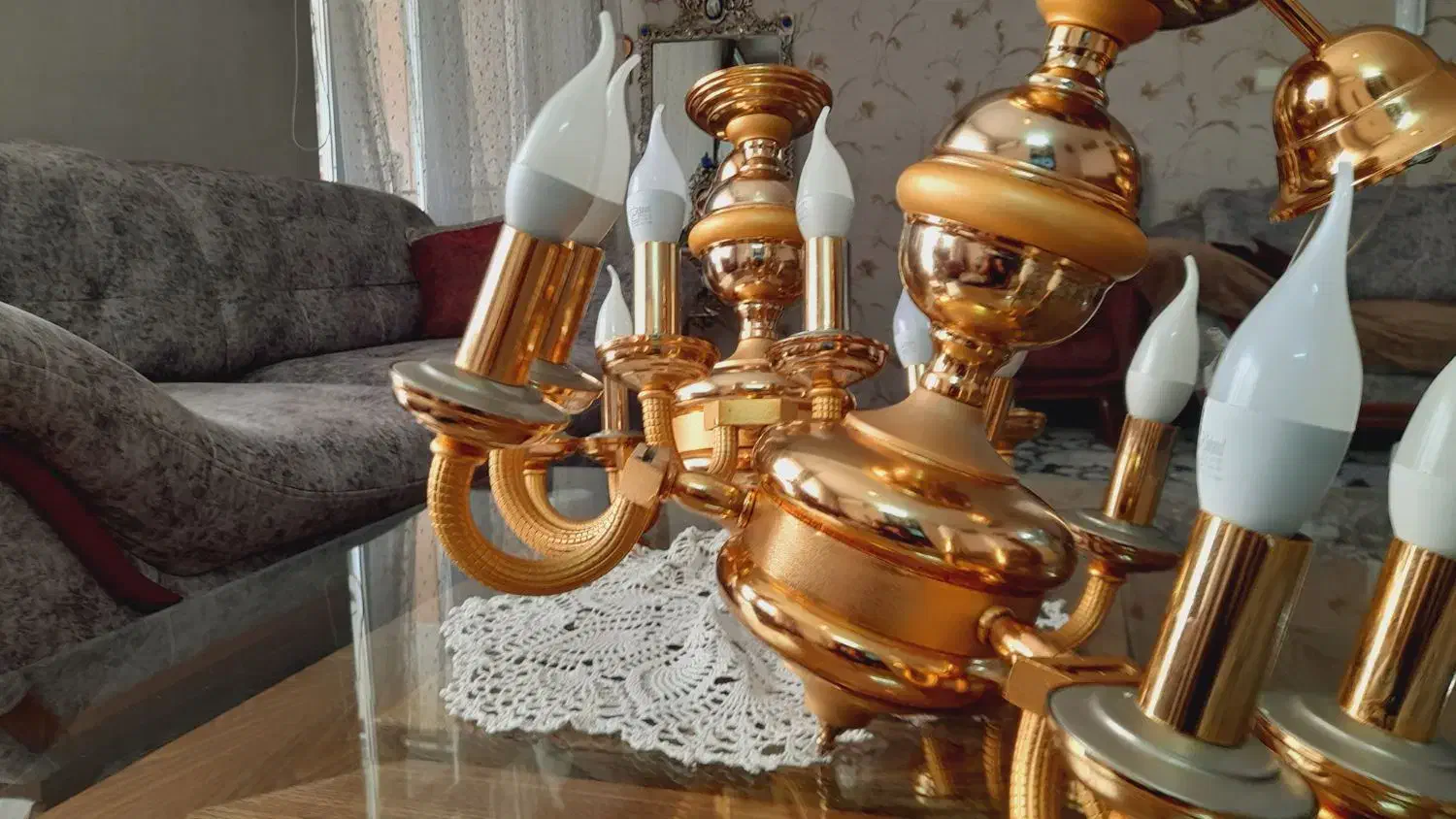 لوستر|لوستر و چراغ آویز|مشهد, پنجتن|دیوار