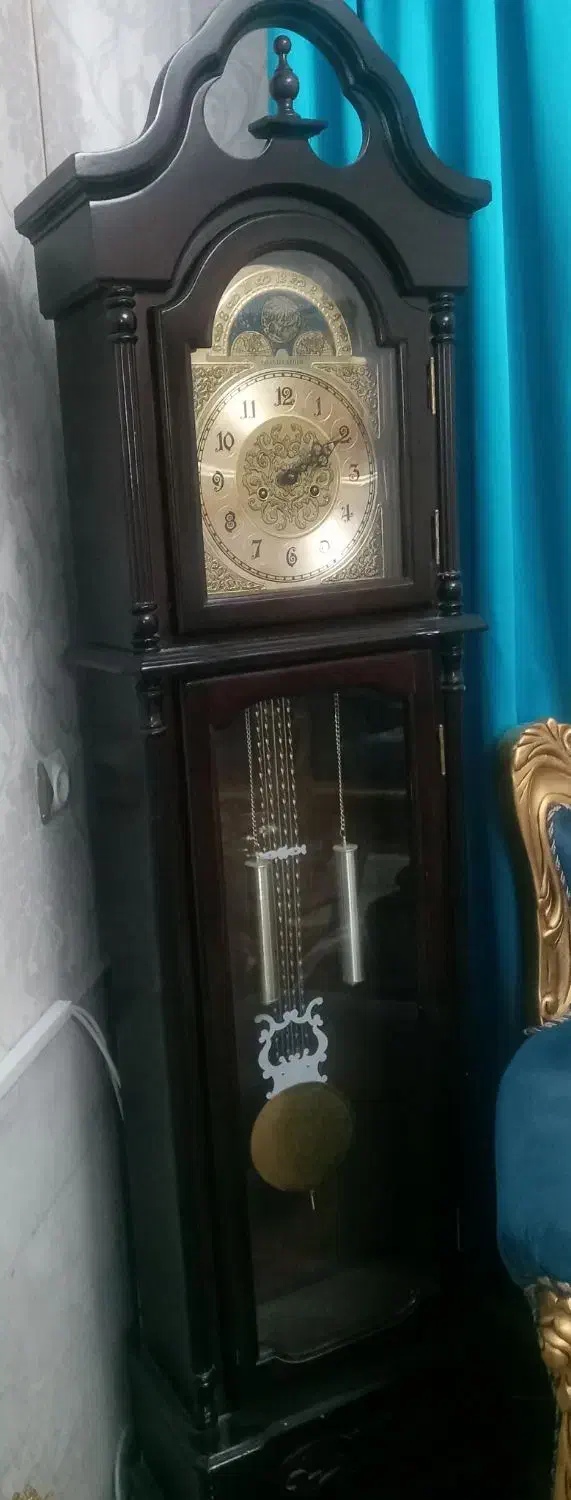 آینه و شمعدان پلی استر و ساعت قدی|بوفه، ویترین، کنسول|تاکستان, |دیوار