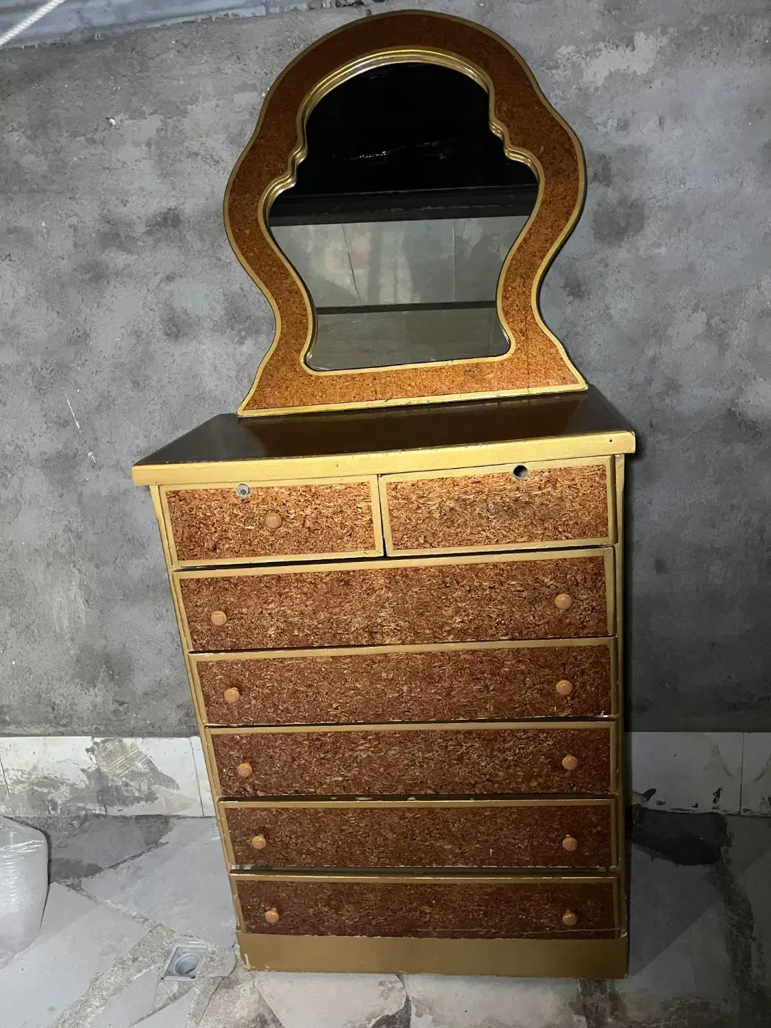 میز دراور همراه با آینه|جاکفشی، کمد، دراور|ساوه, |دیوار