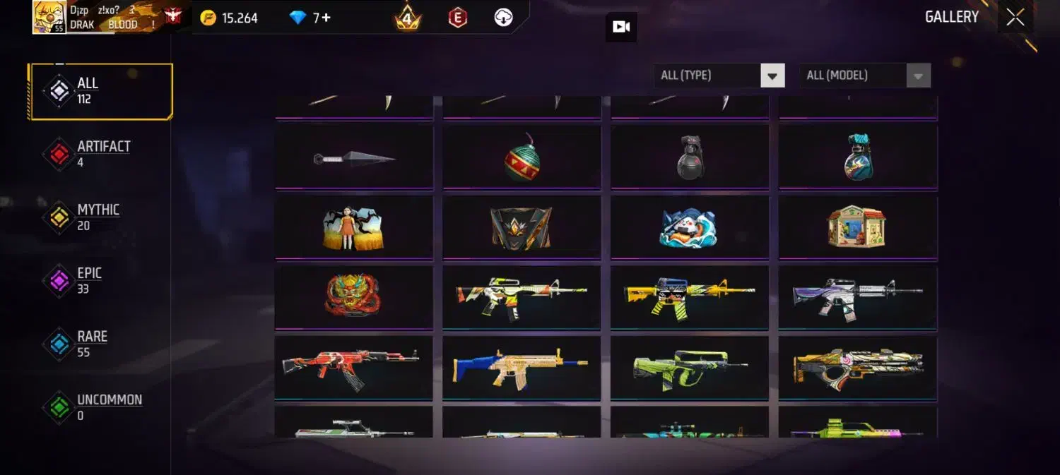 فری فایر ۵۵|کنسول، بازی ویدئویی و آنلاین|بازرگان, |دیوار