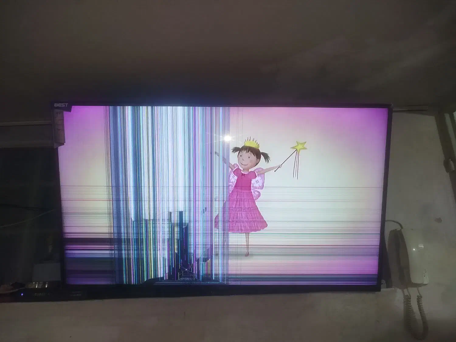 تلویزیون ۴۹ اینچ بست پنل شکسته|تلویزیون و پروژکتور|تهران, شوش|دیوار