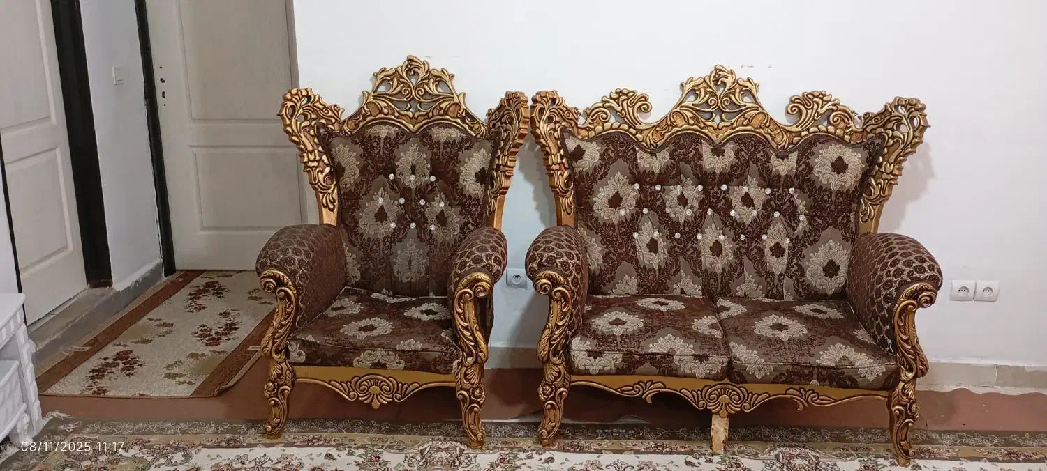 مبل سلطنتی|مبلمان خانگی و میز عسلی|مهران (ایلام), |دیوار