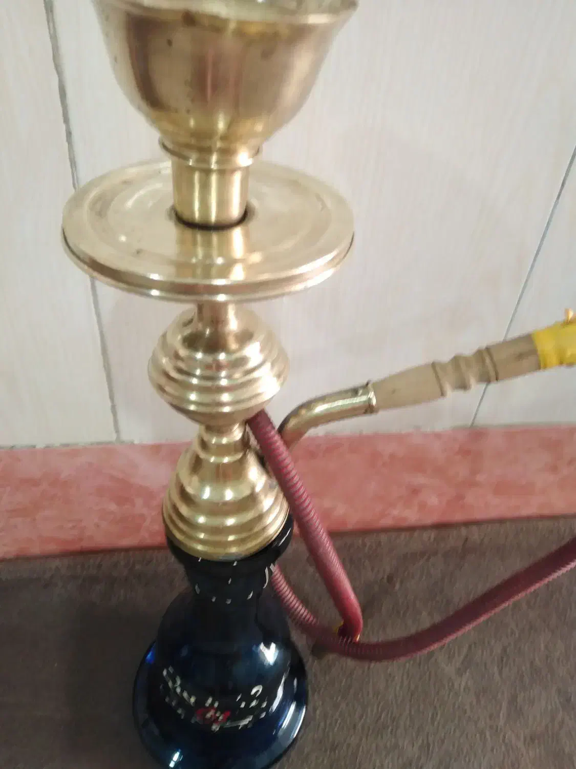 قلیون برنجی|کلکسیون اشیاء عتیقه|قم, نیروگاه|دیوار