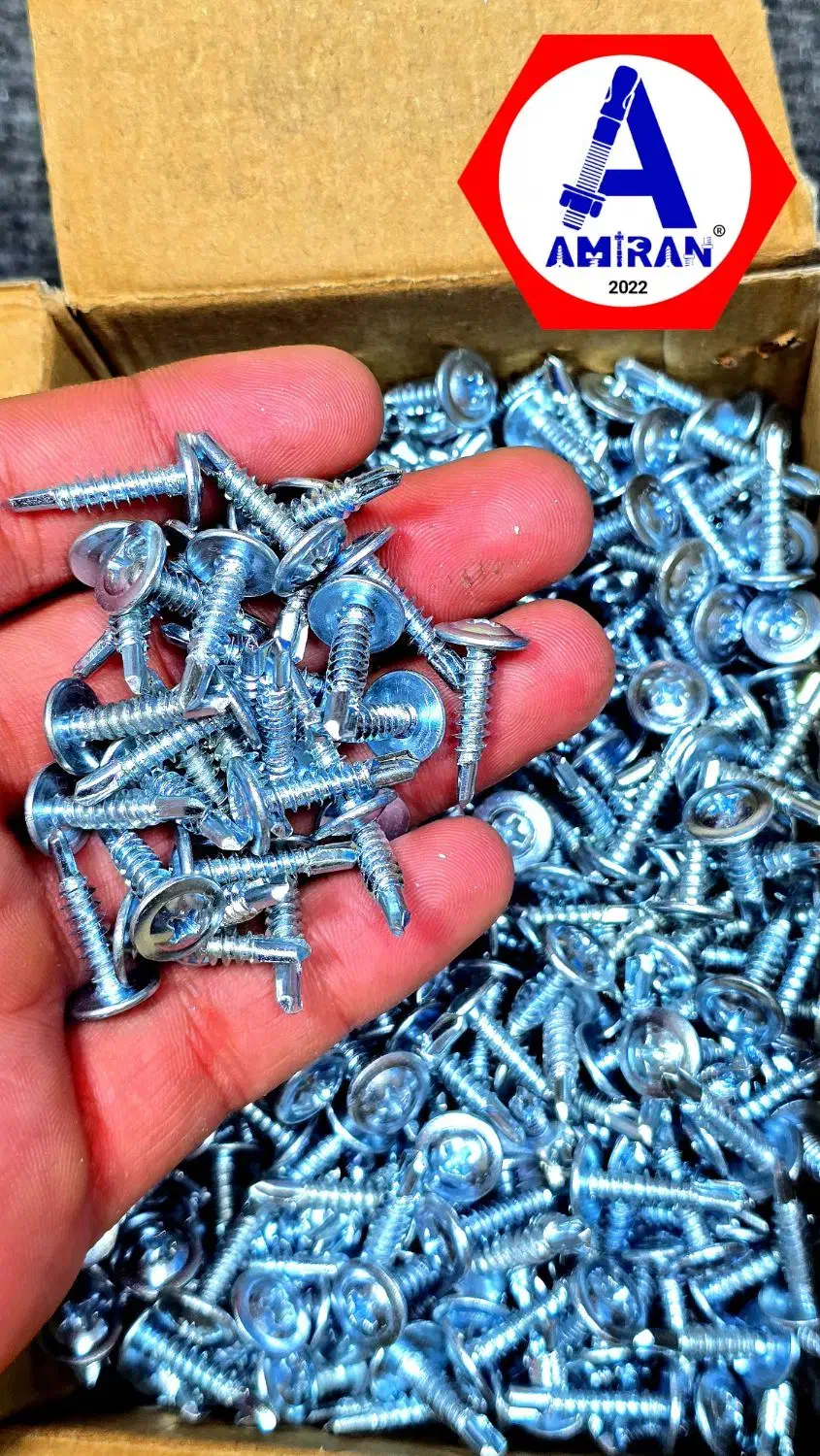 پیچ سرمته واشردارتابلوسازی ورق گالوانیزه کانال ساز|عمده‌فروشی|مشهد, کوشش|دیوار