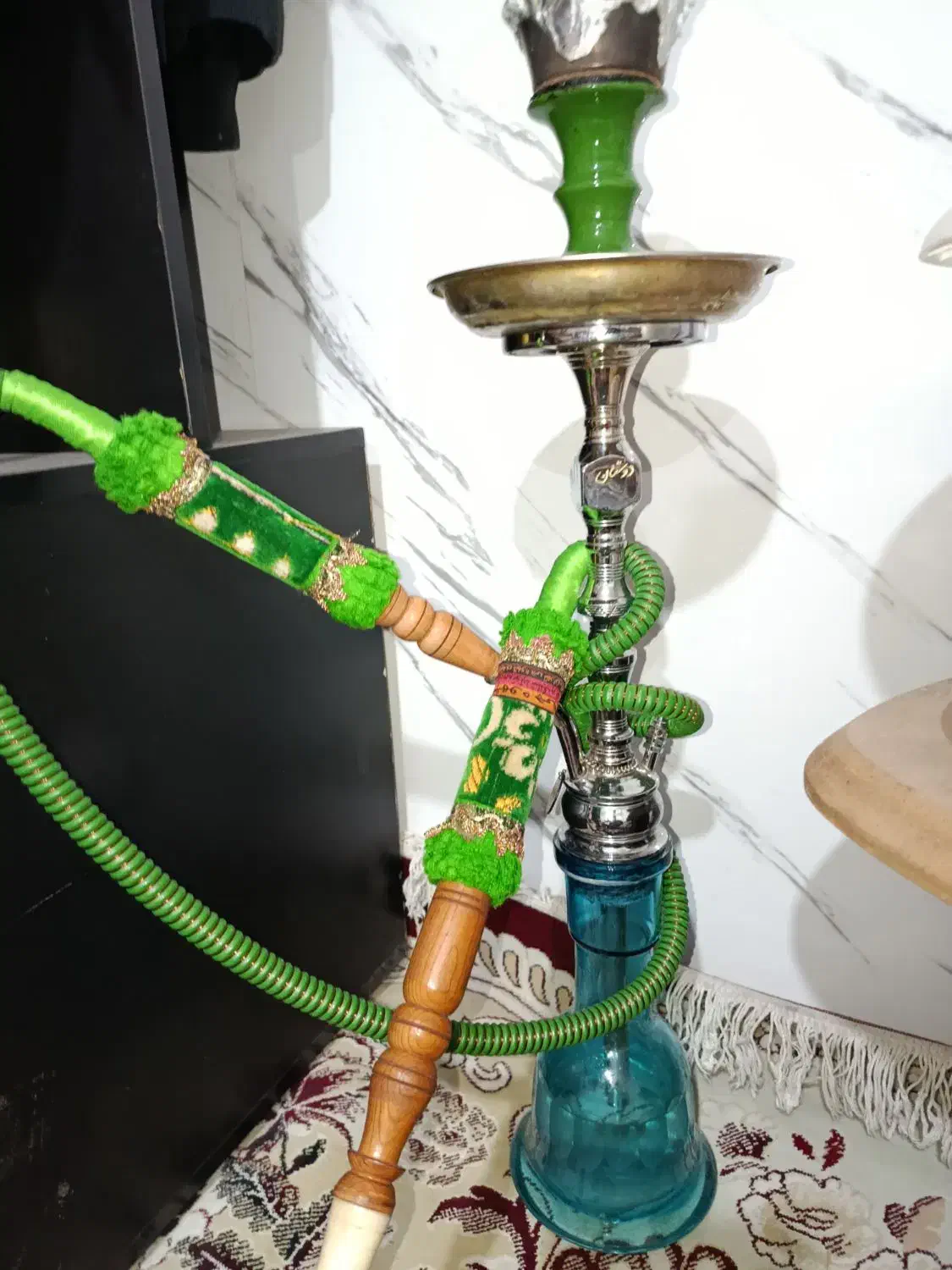 قلیان تنه برنجی حاج اوغلی اصل|صنایع دستی و سایر لوازم تزئینی|چهاردانگه (تهران), |دیوار