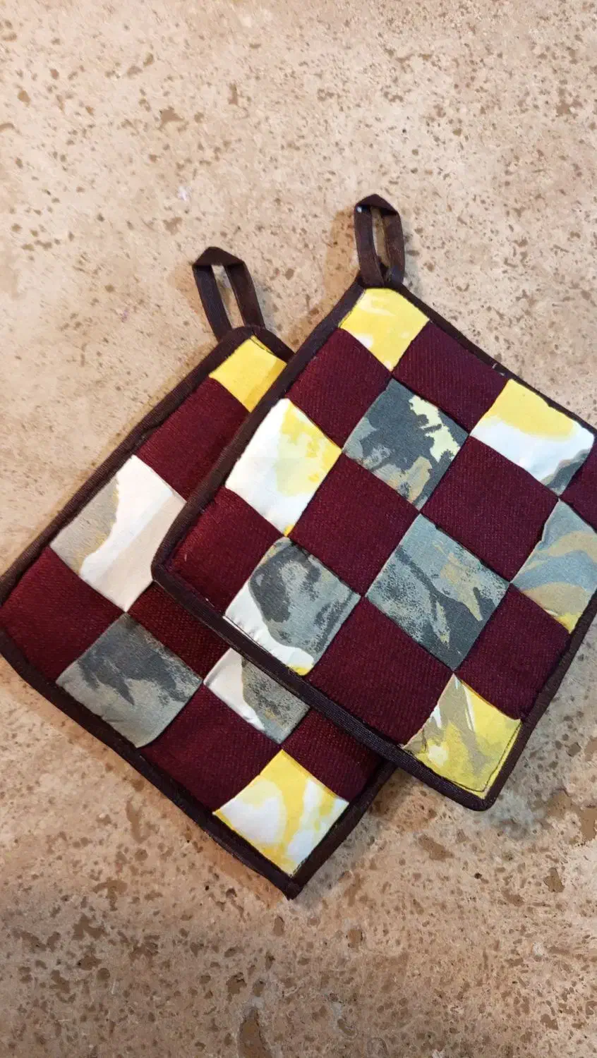 درست کردن دمکنی دستگیره نمگیر|سفره، حوله، دستمال آشپزخانه|صحنه, |دیوار