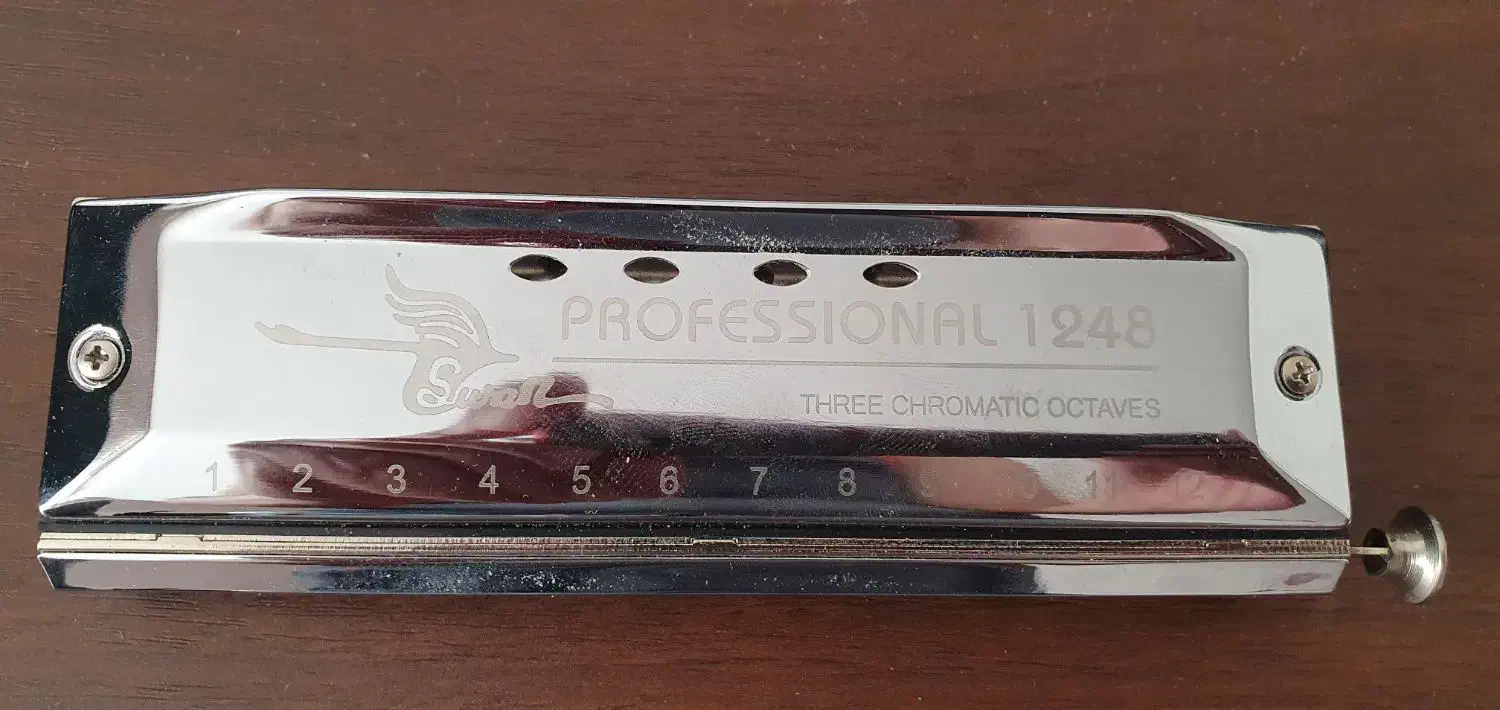 ساز دهنی هارمونیکا کروماتیک ۱۲ سوراخ|سازهای بادی|اصفهان, بهارستان|دیوار