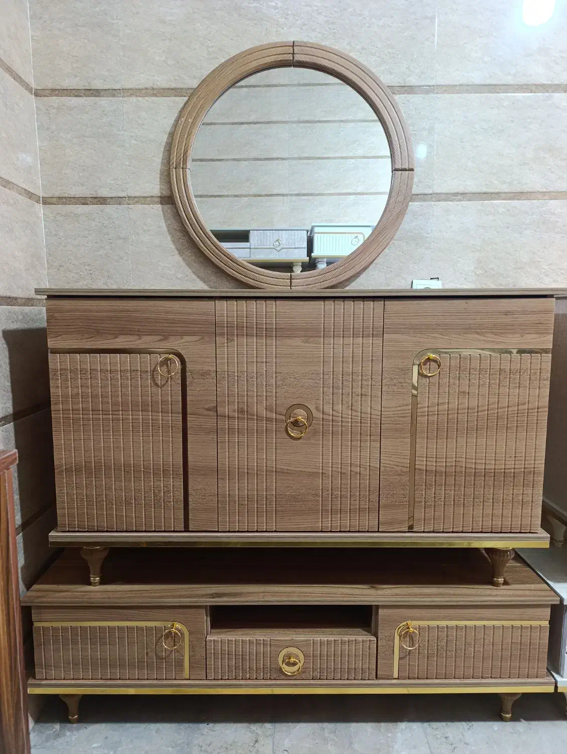 آیینه کنسول مدل پرشین|بوفه، ویترین، کنسول|قدس, شهر‌قدس|دیوار