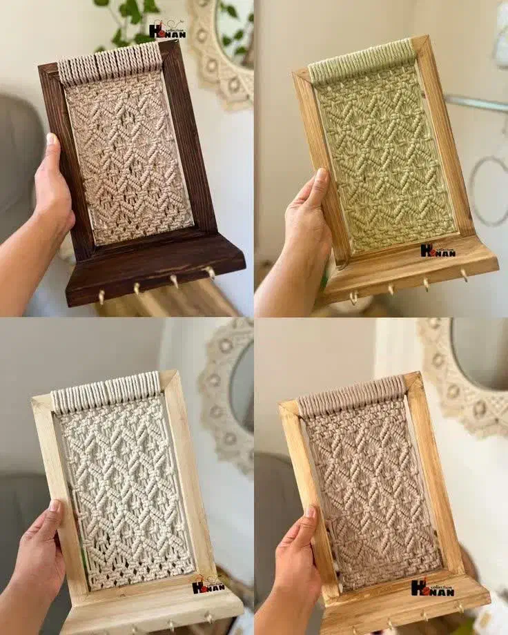 مکرومه زیبا دستساژ|کیف، کفش، کمربند|بابل, |دیوار