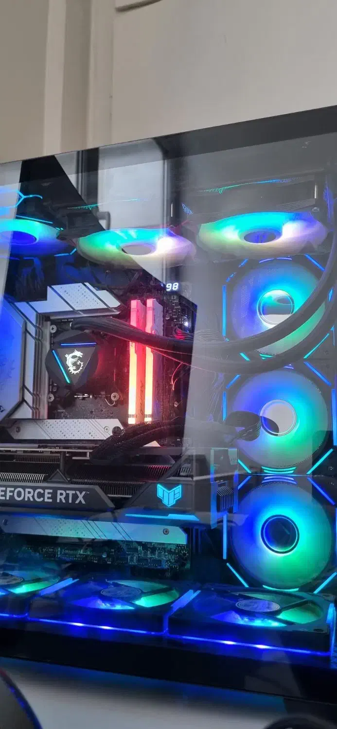 وفن خنک کننده واتر کولینگ دوفن cpuسی پی یو msi|قطعات و لوازم جانبی رایانه|تهران, استاد معین|دیوار