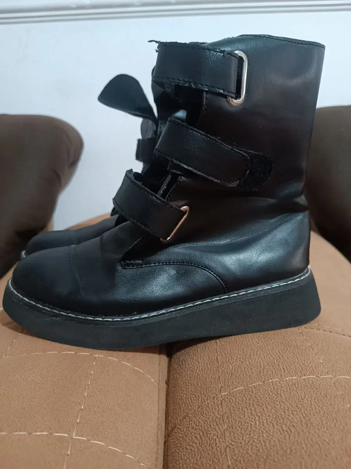 کفش دوردوخت چرم طبیعی سایز۳۸|کیف، کفش، کمربند|رشت, پاره بیجار|دیوار