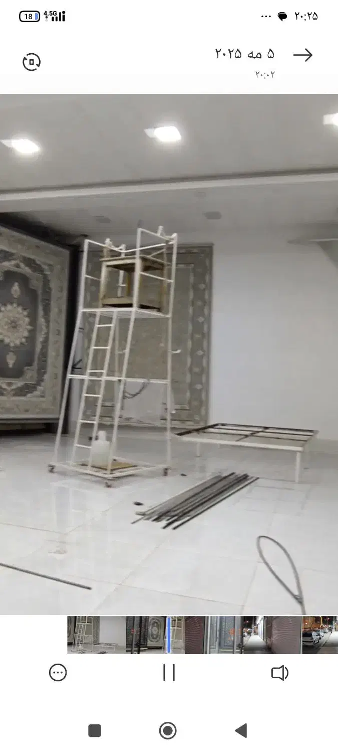 چهار پایه بزرگ چرخ دار|ابزارآلات|بیرجند, |دیوار