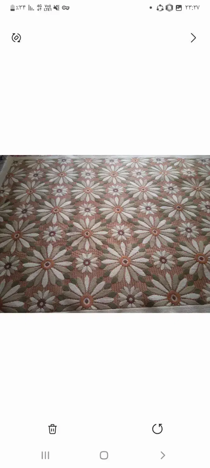 ۱عددگلیم فرش طرح برجسته ۶متری فروشی|گلیم، جاجیم، گبه|قوچان, |دیوار