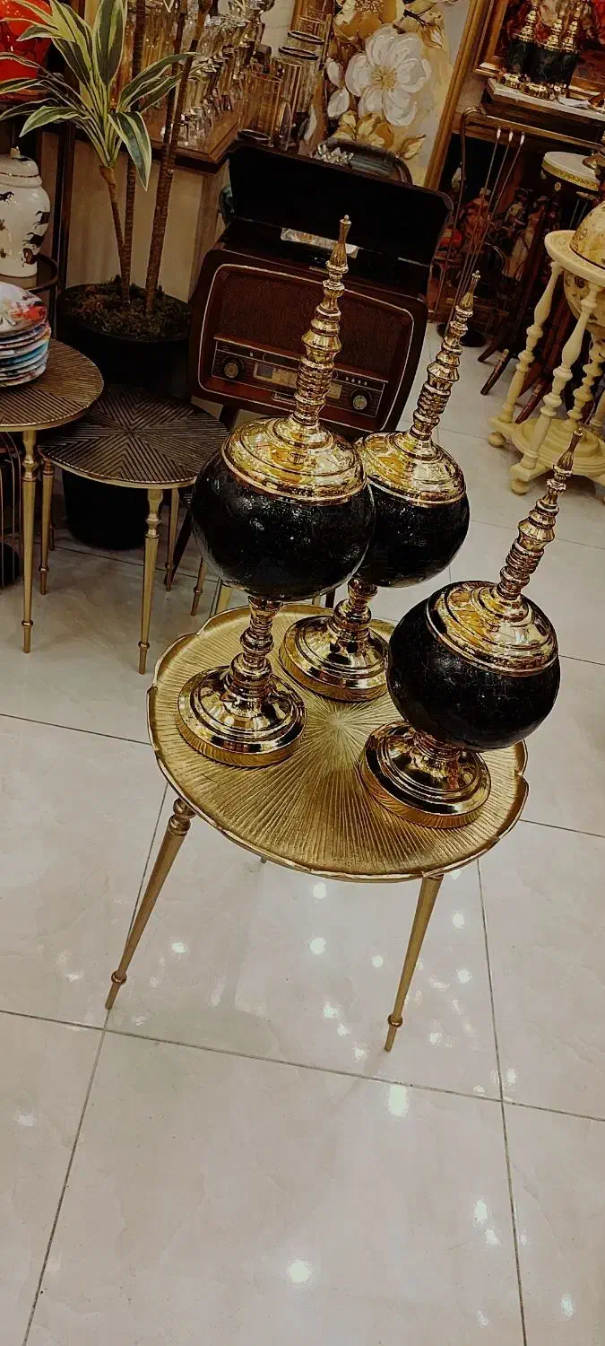 جار طلا مشکی، شکلات خوری دکوری جهیزیه|ظروف سرو و پذیرایی|تبریز, |دیوار