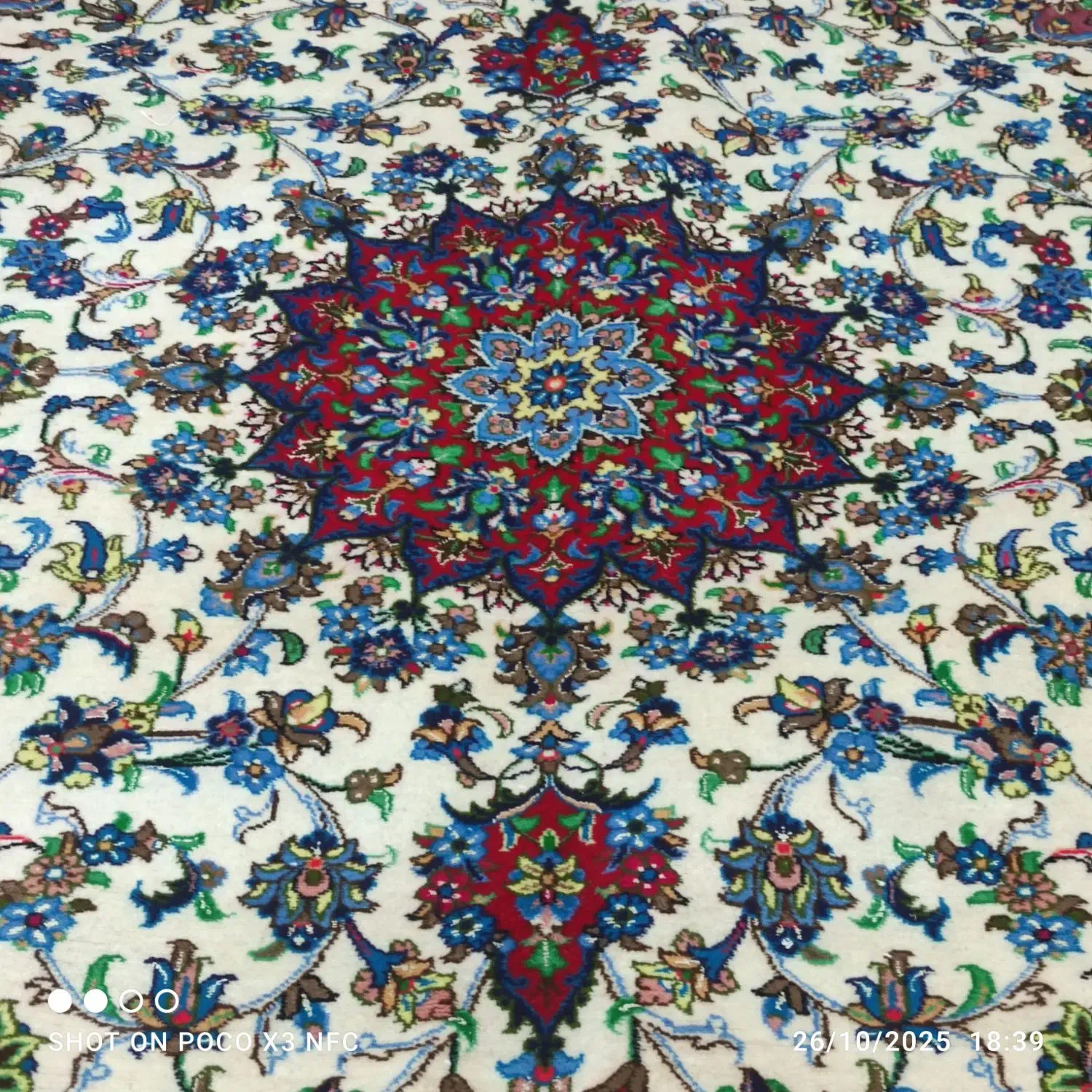 فرش  دستبافت 6متری بافت قم|فرش|کرمانشاه, |دیوار