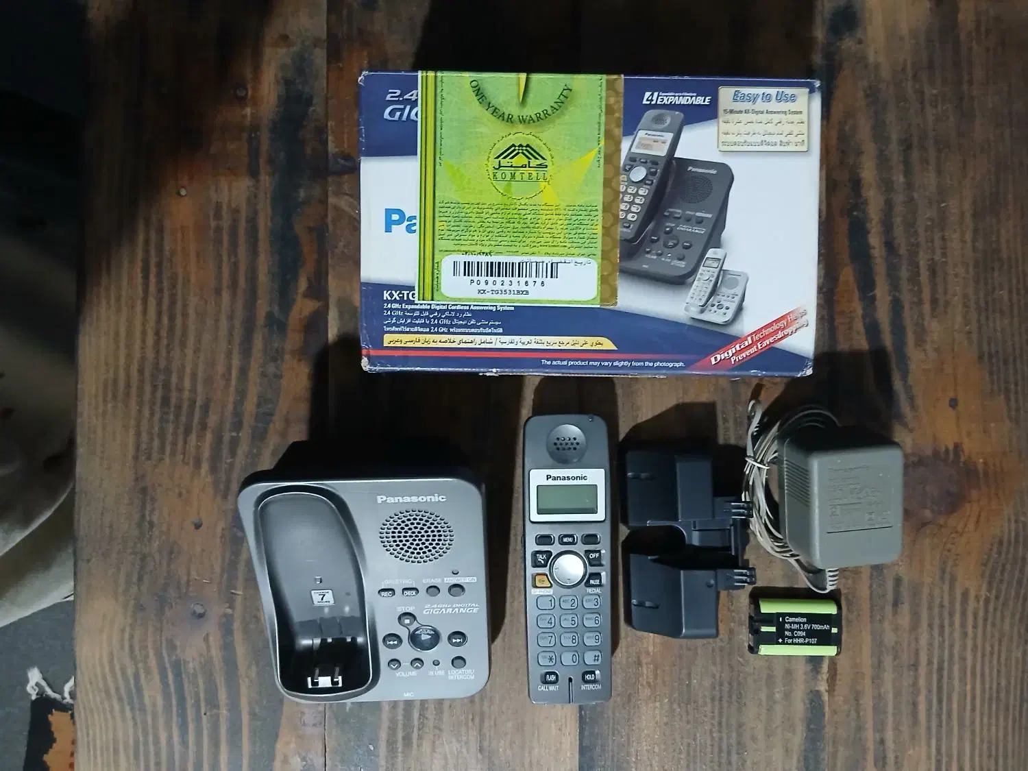 تلفن بیسیم پاناسونیک منشی دار ساخت مالزی|تلفن رومیزی|رشت, شهرک قدس|دیوار