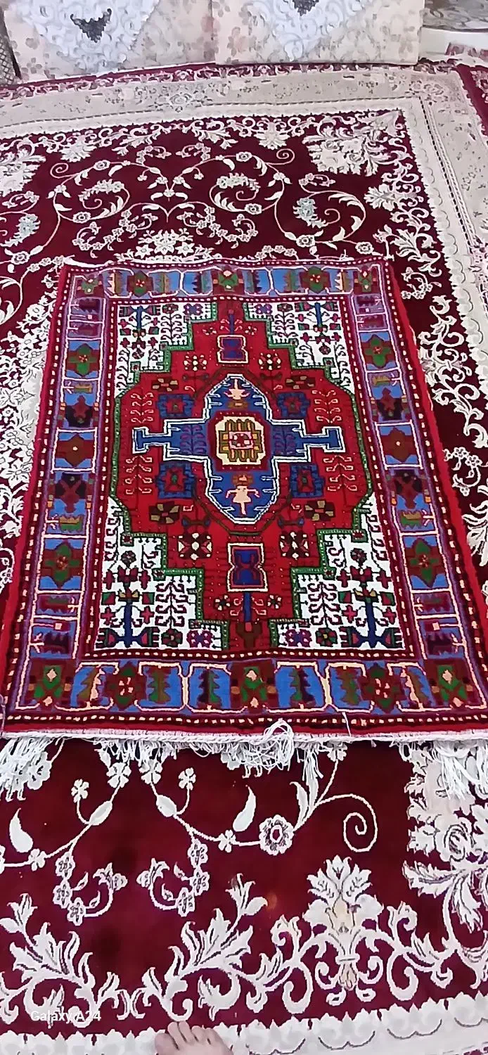 قالی گل حیدری بسیار زیبا و دقیق|فرش|نهاوند, |دیوار