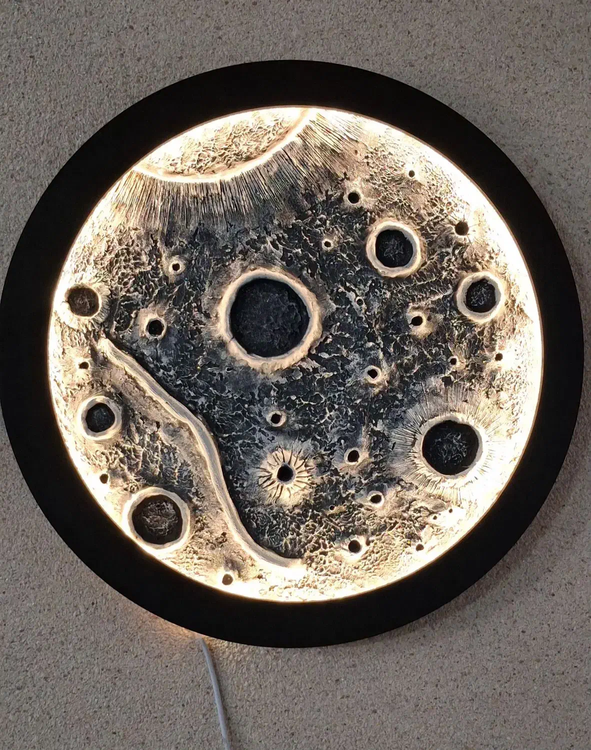 تابلو ماه شب تاب(چراغ خواب)|تابلو، نقاشی، عکس|آمل, |دیوار