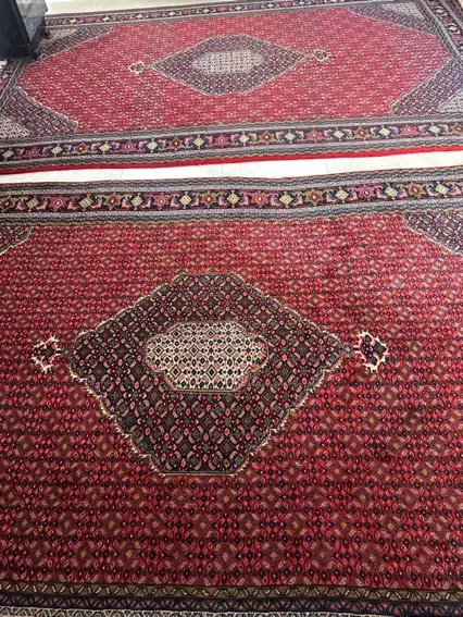 فروش دو جفت فرش ۶متری طبیعی با یک عدد کناره|فرش|مشگین شهر, |دیوار