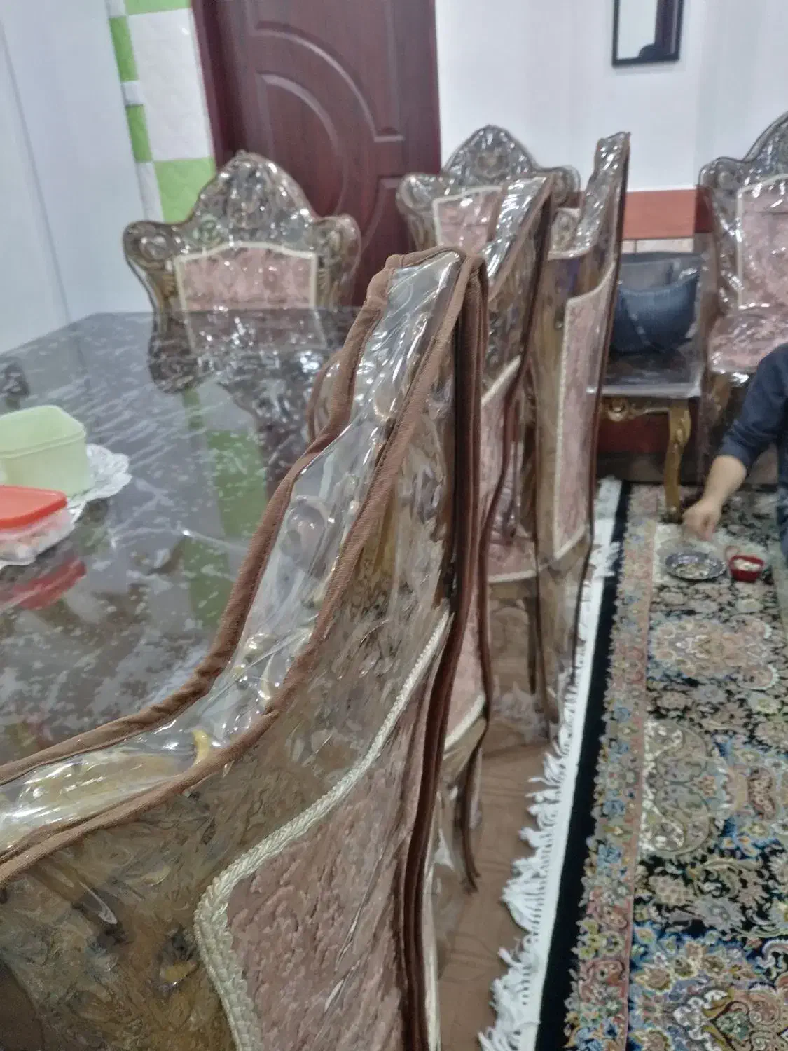 میزوصندلی  چوب گردو دست سازنونو|میز و صندلی غذاخوری|آزادشهر, |دیوار