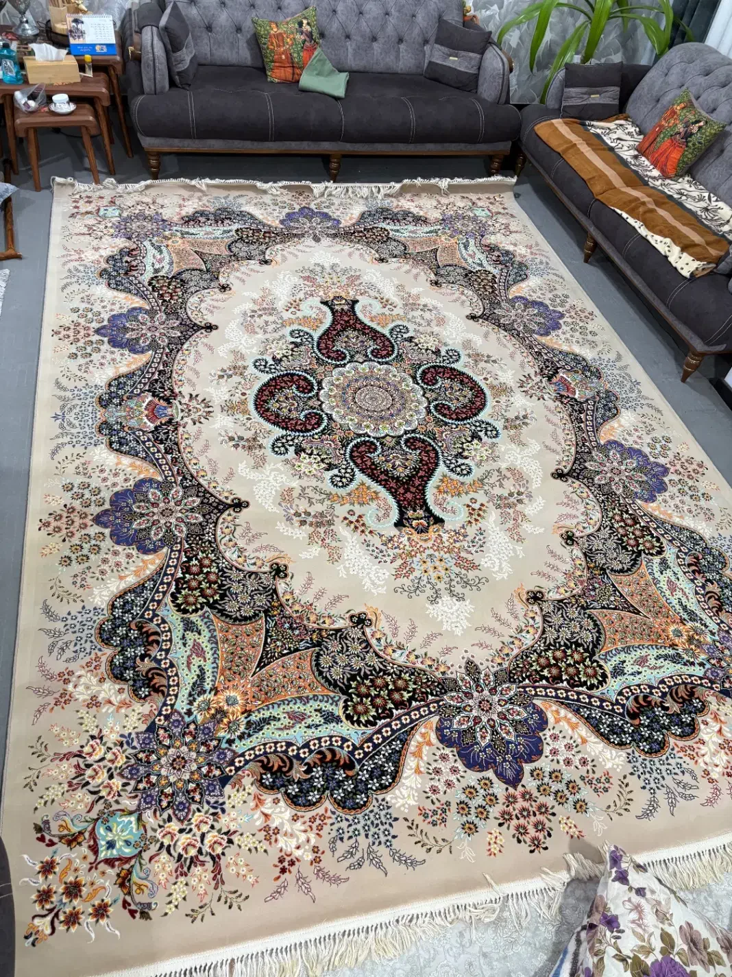 قالی ۹متری|فرش|دوگنبدان, |دیوار