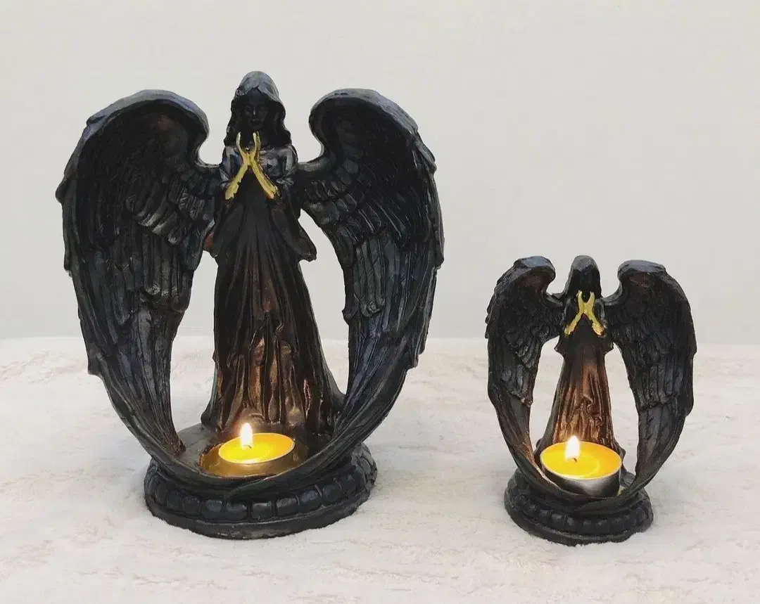 ست جا شمعی فرشته و جاعودی|مجسمه، تندیس، ماکت|بهبهان, |دیوار