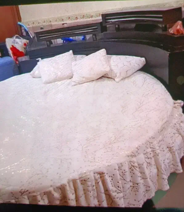 تخت خواب گرد|تخت و سرویس خواب|حمیدیه, |دیوار